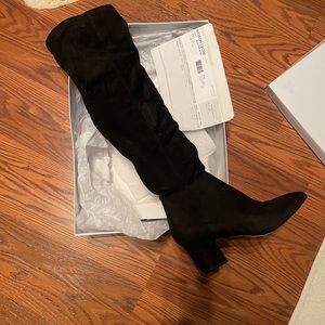 Steve Madden Black Over the Knee Brinkly Boots